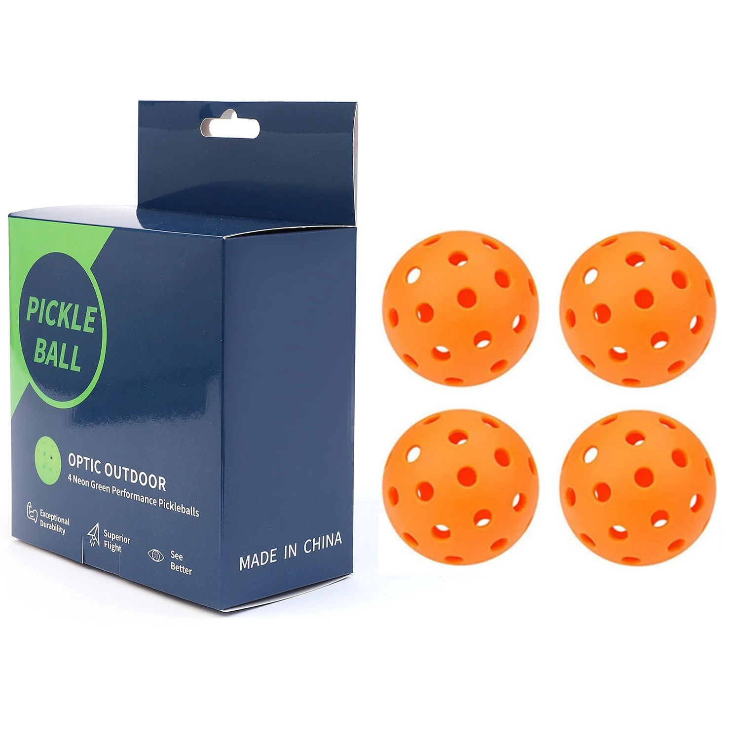 1 /4Pcs Outdoor Pickleball 40-Hole Training Pickleball Accessories 74mm Standard Competition Competition Practice Sup