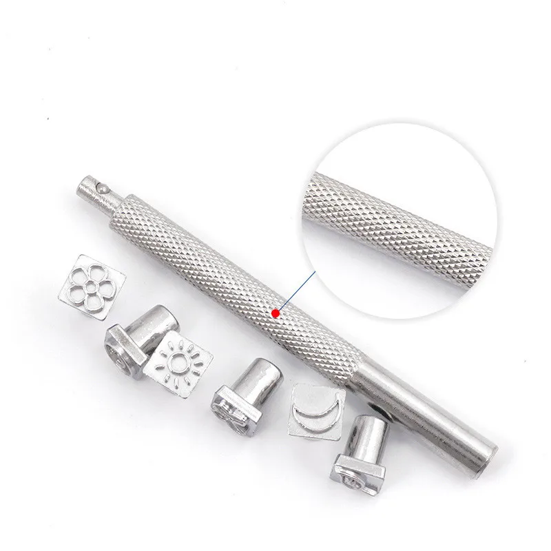 9Pcs Leather Pattern Stamping Tool Set for DIY Handmade Craft Hand Tools Engraving Tools