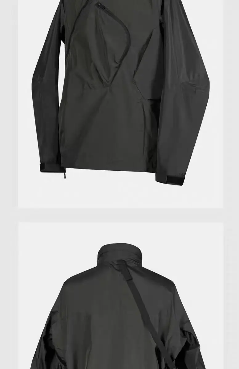 Nosucism 24aw Incline zipper multipocket jacket 2.0v foldable hood carrying sling techwear