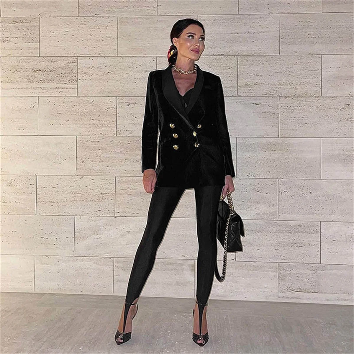 Korean Fashion Winter Black Slim High Waisted Skinny Y2K Women Tight Pants Sexy Glitter Casual Club 2025 Leggings Pants Long