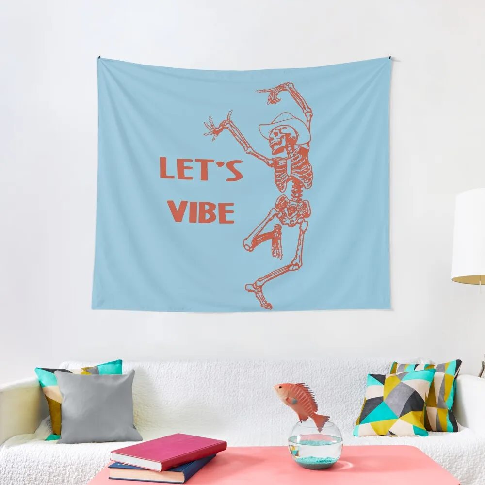 

Let's vibe cowboy skeleton Tapestry Bedroom Decorations Bedroom Decor Tapestry
