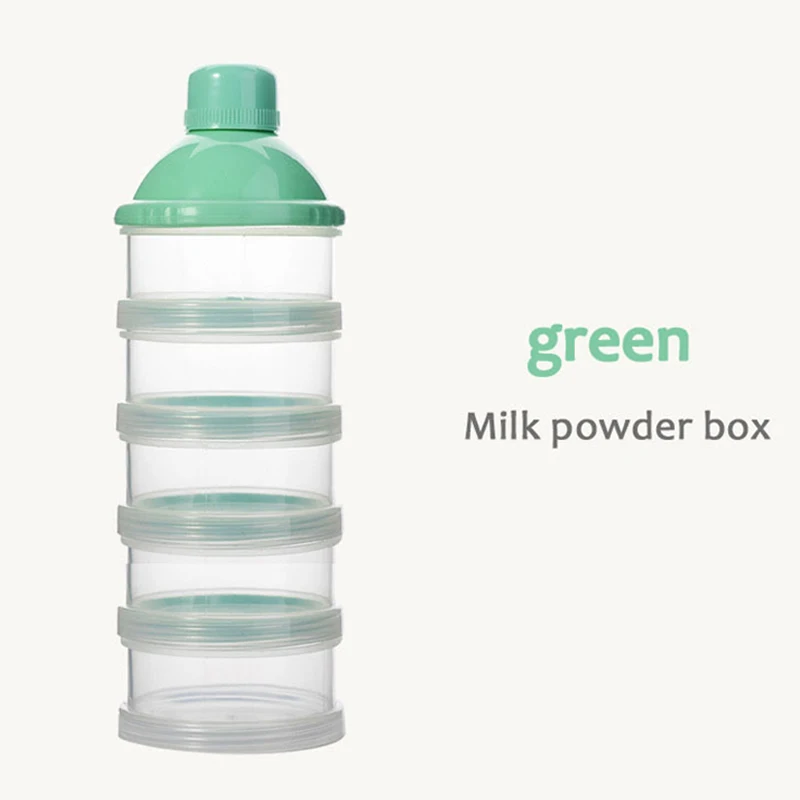 Portable Milk Powder Formula Dispenser Food Container Storage Feeding Boxes Baby Kids Toddler 4/5 Grid Baby Food Storage Box baby food storage containers portable food storage box baby milk powder dispenser