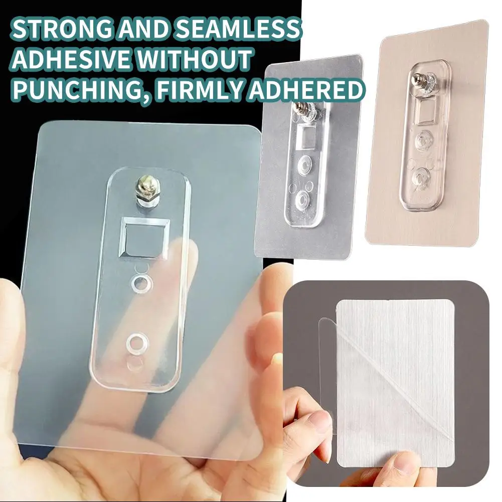 

No-punch Screw Sticker Strong Non-marking Hanger Nail-free Adhesive Hook No-punch Hook Screw Self Screws Stickers Load-bear O7d4