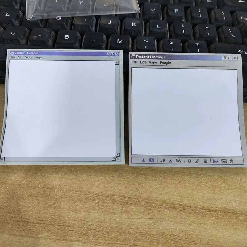50 Sheets Computer Drawing Board Pattern Notepad Funny Stationery Self-Adhesive Kawaii Notepad Memo Pad Office School Supplies - Image 5
