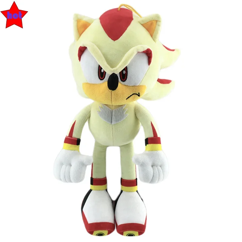 thumbnail image 1 of 33cm Sonic High Quality Plush Toy Cartoon The Hedgehog Doll Tails Shadow Soft Stuffed Anime Christmas Birthday Gift For Kids, 1 of 5