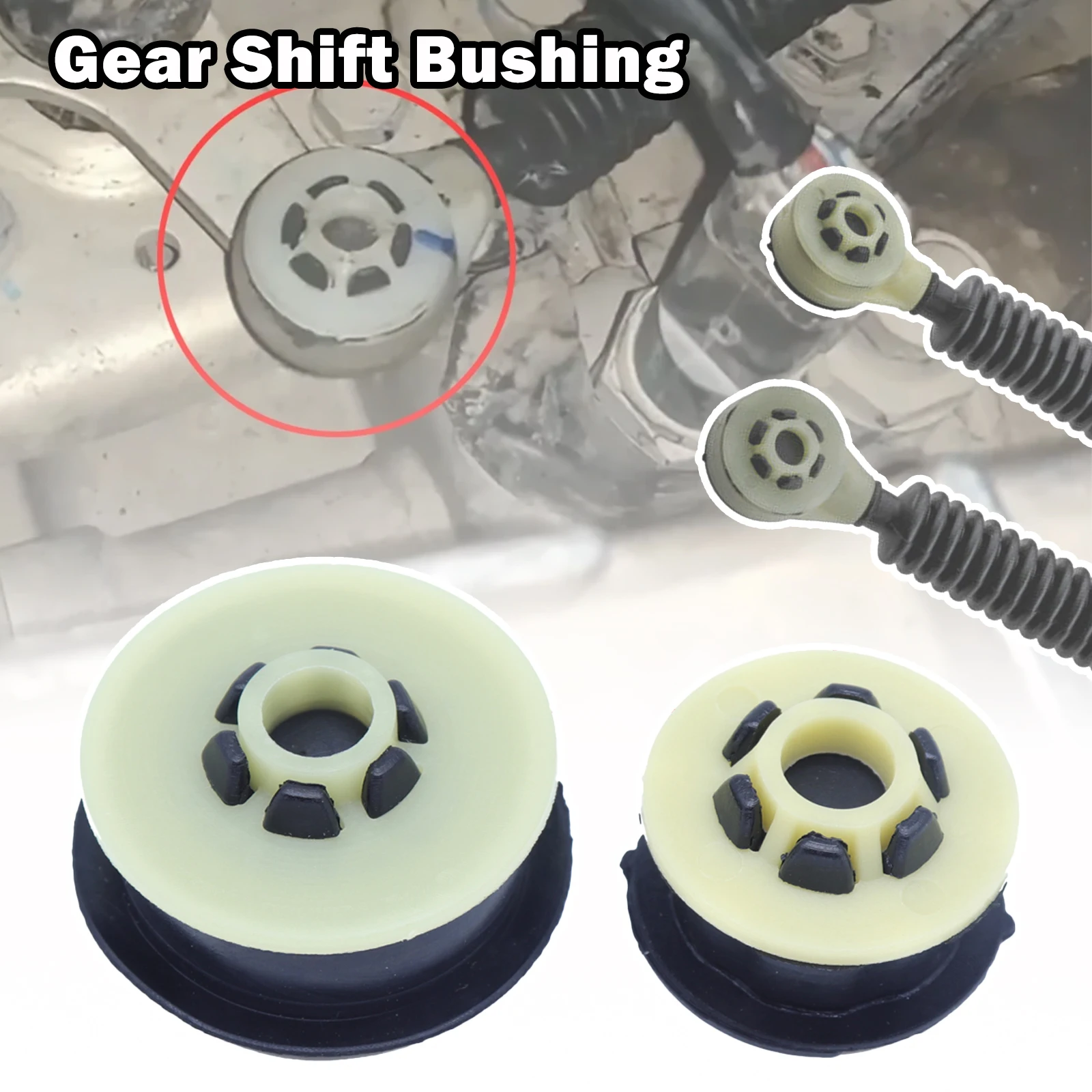 Gear Shift Bushing Lever Cable End Linkage Rubber Sleeve For Dacia Renault Logan I II III Connector Adapter Selector Grommet2010