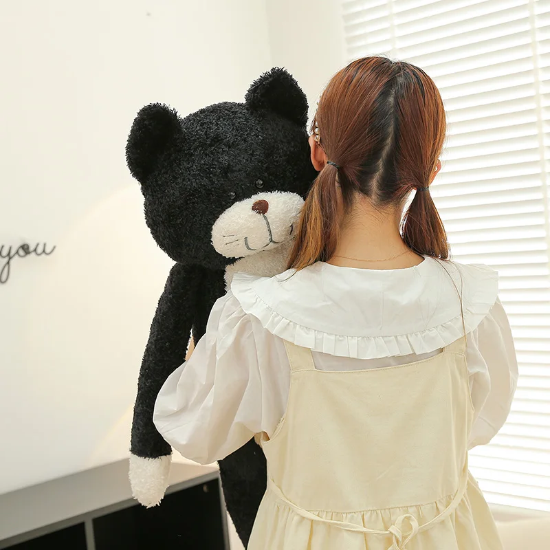 Adorable Long Pillow  Doll Plu Toy Soft Snly Feline Friend Perfect Birthday Gift for Girls Stuffed Animal Collectible