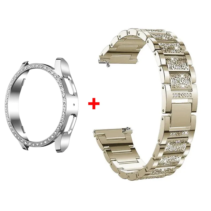 Stainless Steel Diamond Bracelet with Protective Bumper Case