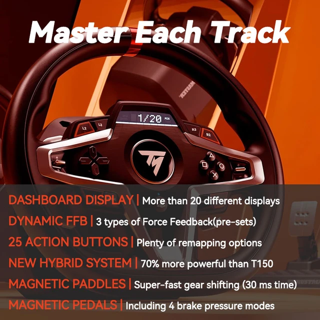 Thrustmaster T248 Force Feedback Racing Wheel and Magnetic Pedals