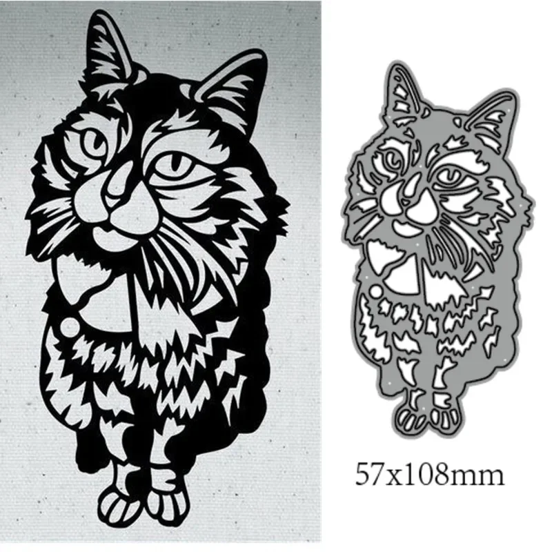 

Металлические Вырубные штампы форма животное кошка украшение для скрапбукинга бумаги ремесло Нож Форма лезвие перфоратор трафареты