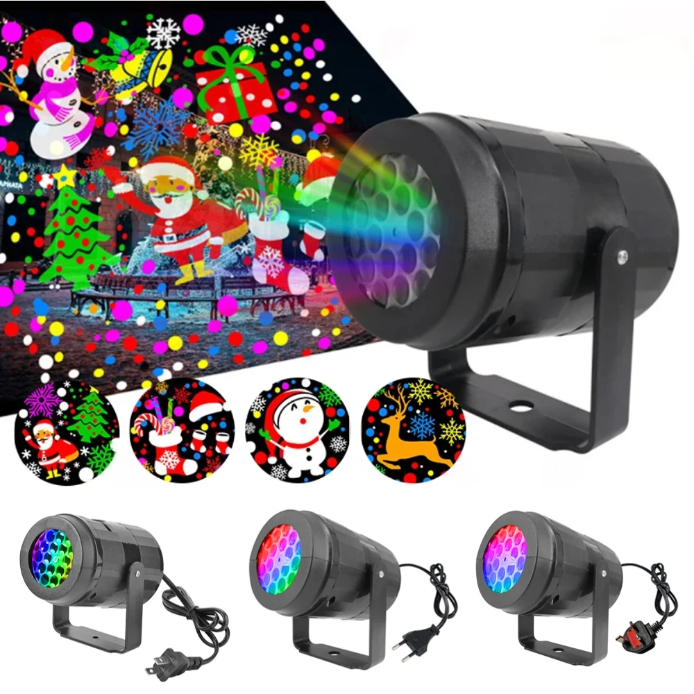 ProiettoredinatalefioccodinevePartyStageLaserLight360luci