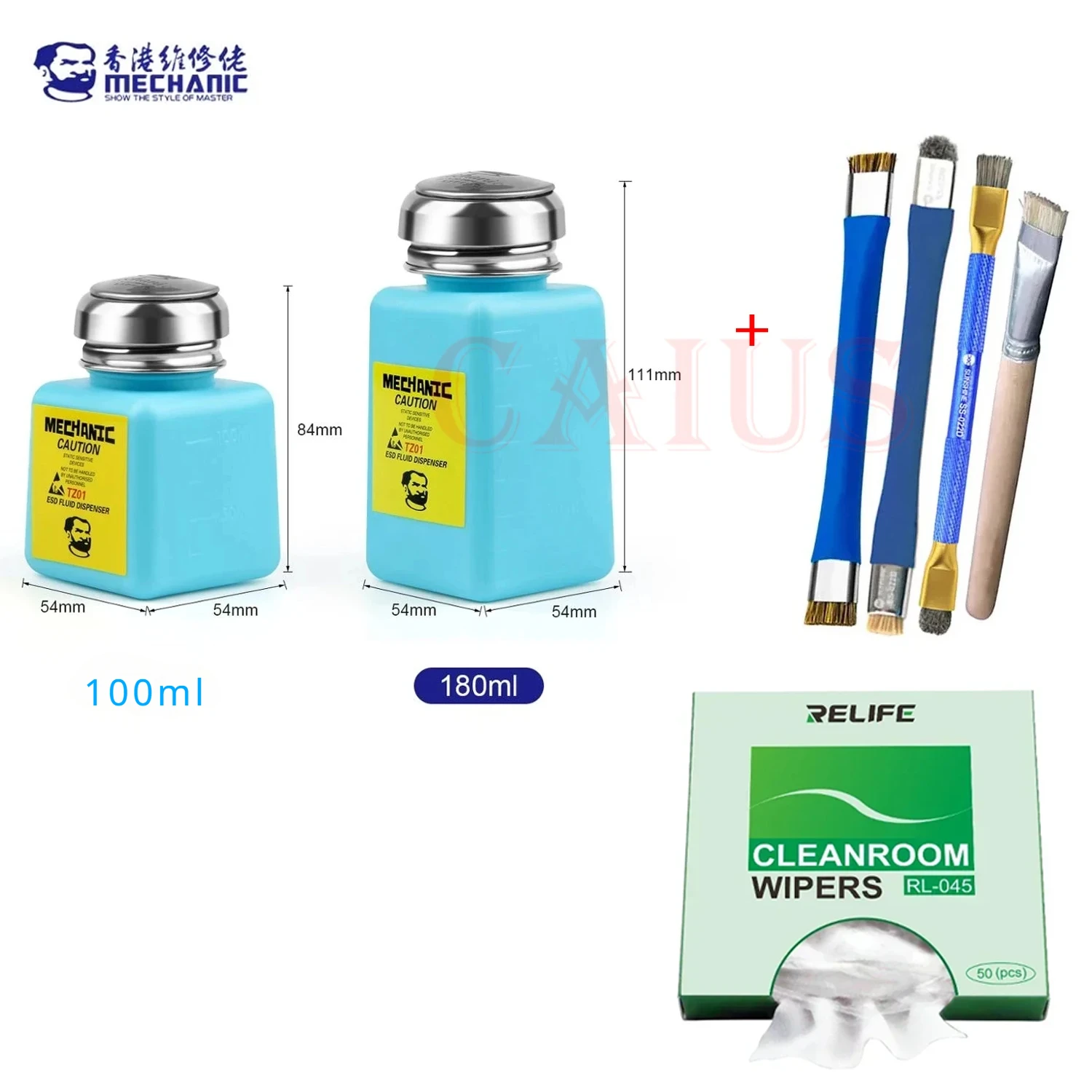SUNSHINE Safe Brush Anti-Static PCB Cleaning Tool