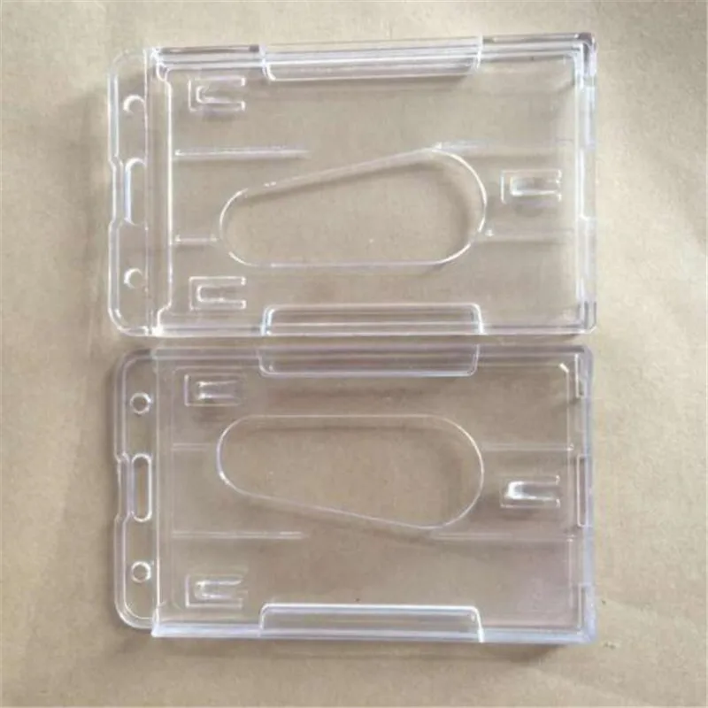 Multi-use Hard Acrylic Plastic Work Card Holders Protector Cover Bus Cards ID Cards Waterproof Anti Dust Transparent Case Wallet Card Holder Card Holder Credit Card Holder Card Wallet Id Card Holder Id Card Case Wallet Card Bag Business Card Holder Card Sleeve Card Sleeves