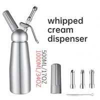 17oz 34oz วิปปิ้งครีม 500 1000ml เค้ก Piping Gun Siphon Squeeze ขวดขนมเครื่องมือครีม Whippers 1