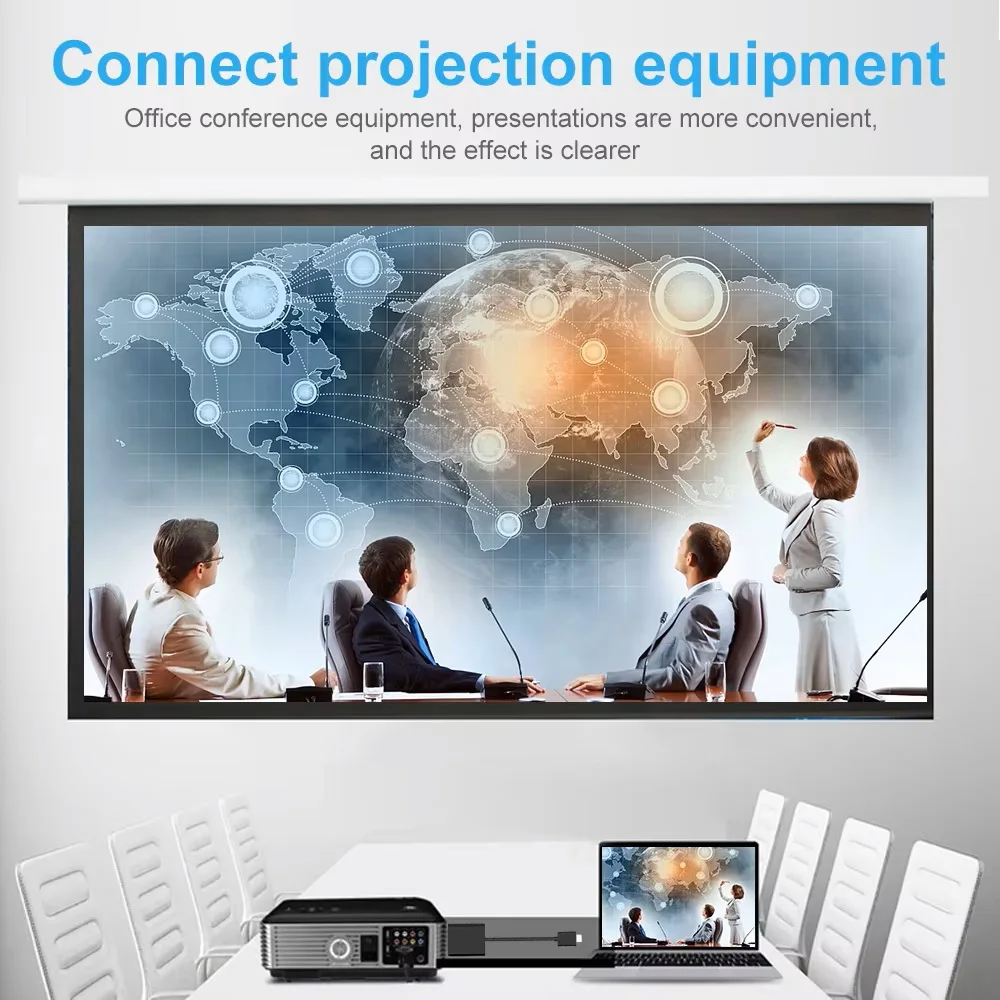 AIRSKY Docking Station USB C to VGA AUX HDMI Adapter Hub for Nintendo Switch Sony PlayStation Microsoft Xbox Huawei Xiaomi