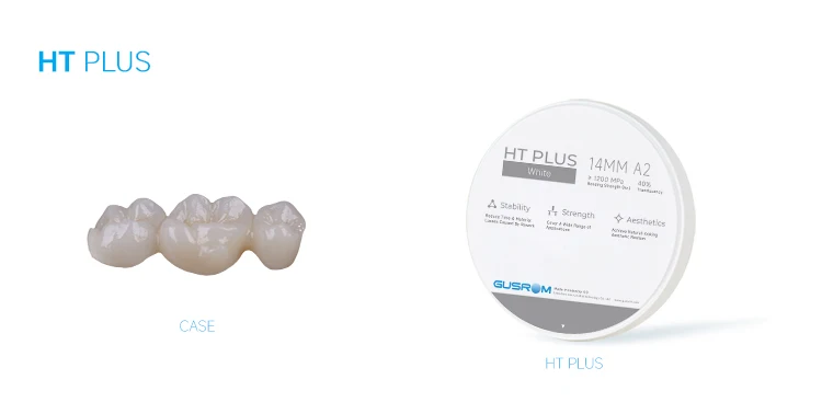 GUSROM 98mm Dental Weißer Zirkonoxidblock HT UT Hochtransluzente Scheibe für CAD/CAM Fräsmaschine Dentallabor Kronen Brücken Copings – Detail 13