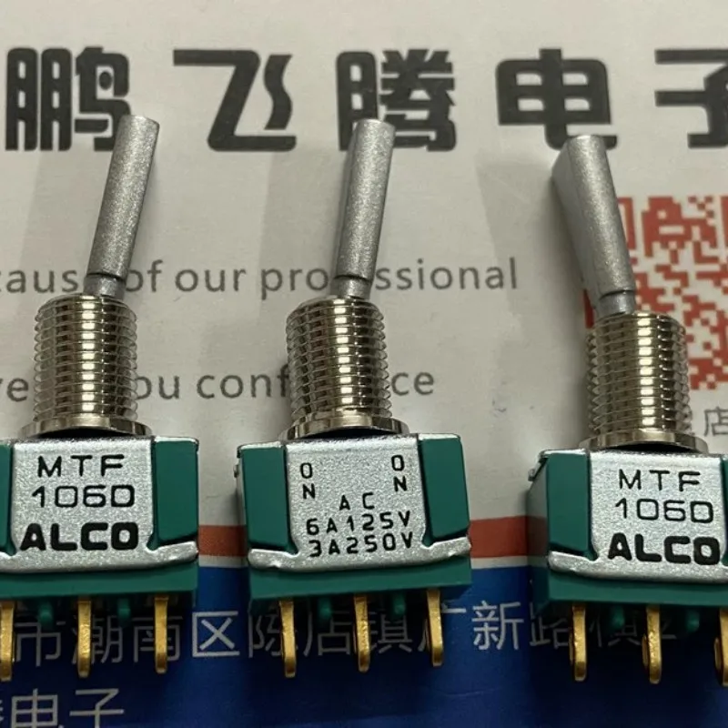 

1PCS Japan 8-1437558-3 MTF106D flat handle toggle switch 3-pin 2nd gear opening 6.2mm