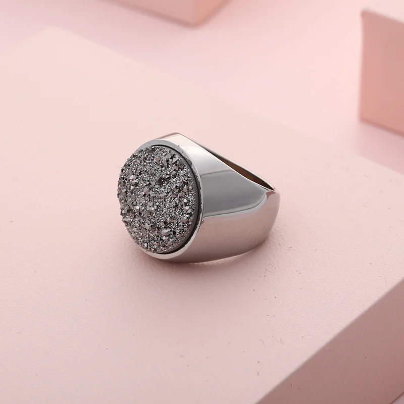 Trend Colourful Crystal Bud Ring For Women Mother 2022 Stainless Steel Wedding Elegant Charm Rings Fashion Party Jewelry Gifts