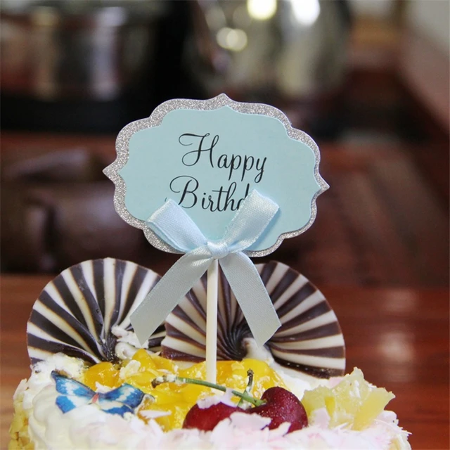 5pcs/lot Wedding Cake Toppers Birthday Cake Decoration Edible Cake