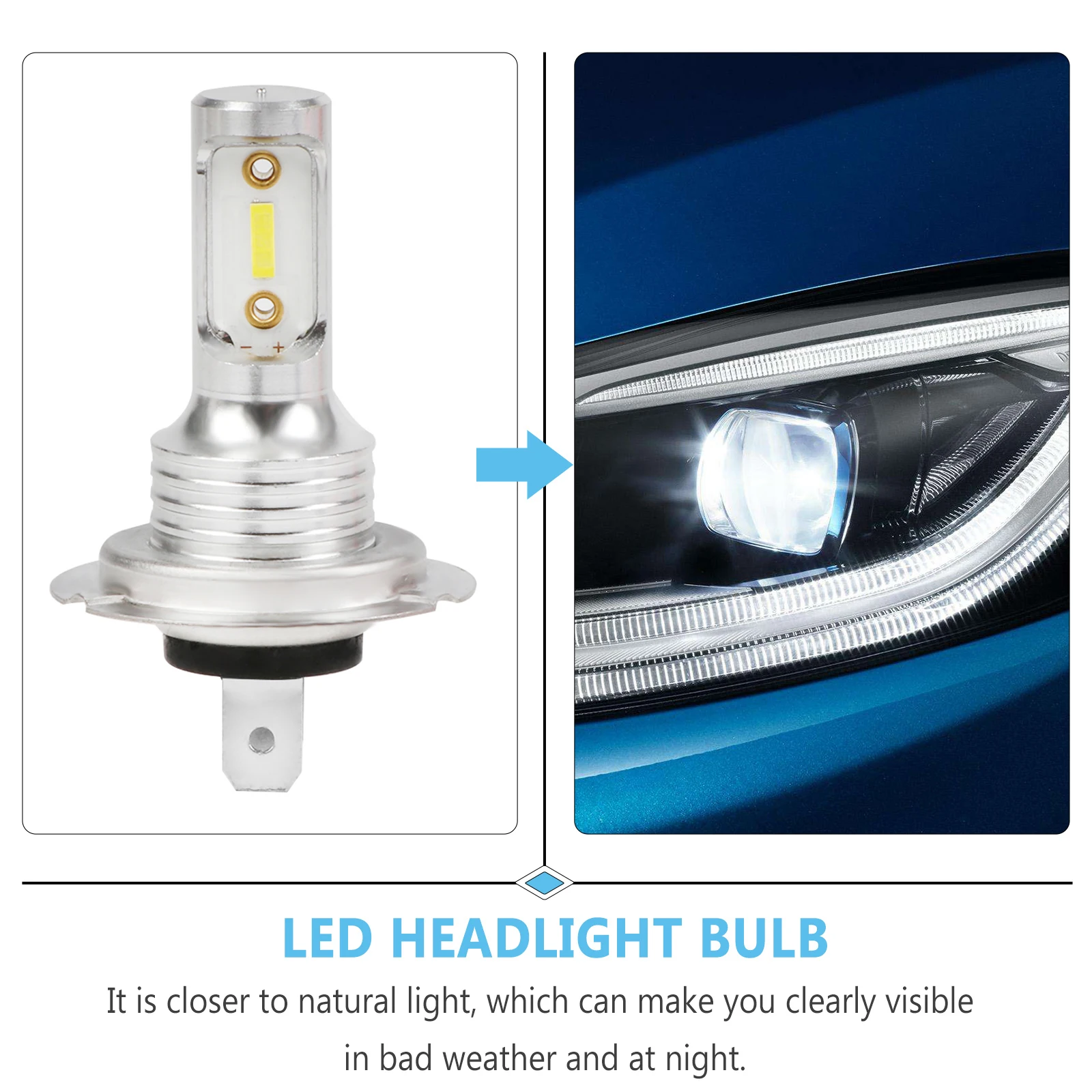 LEDヘッドライト電球,360度,角度,55W,8000lm,6000k,超高輝度ランプ,自動車用| | - AliExpress