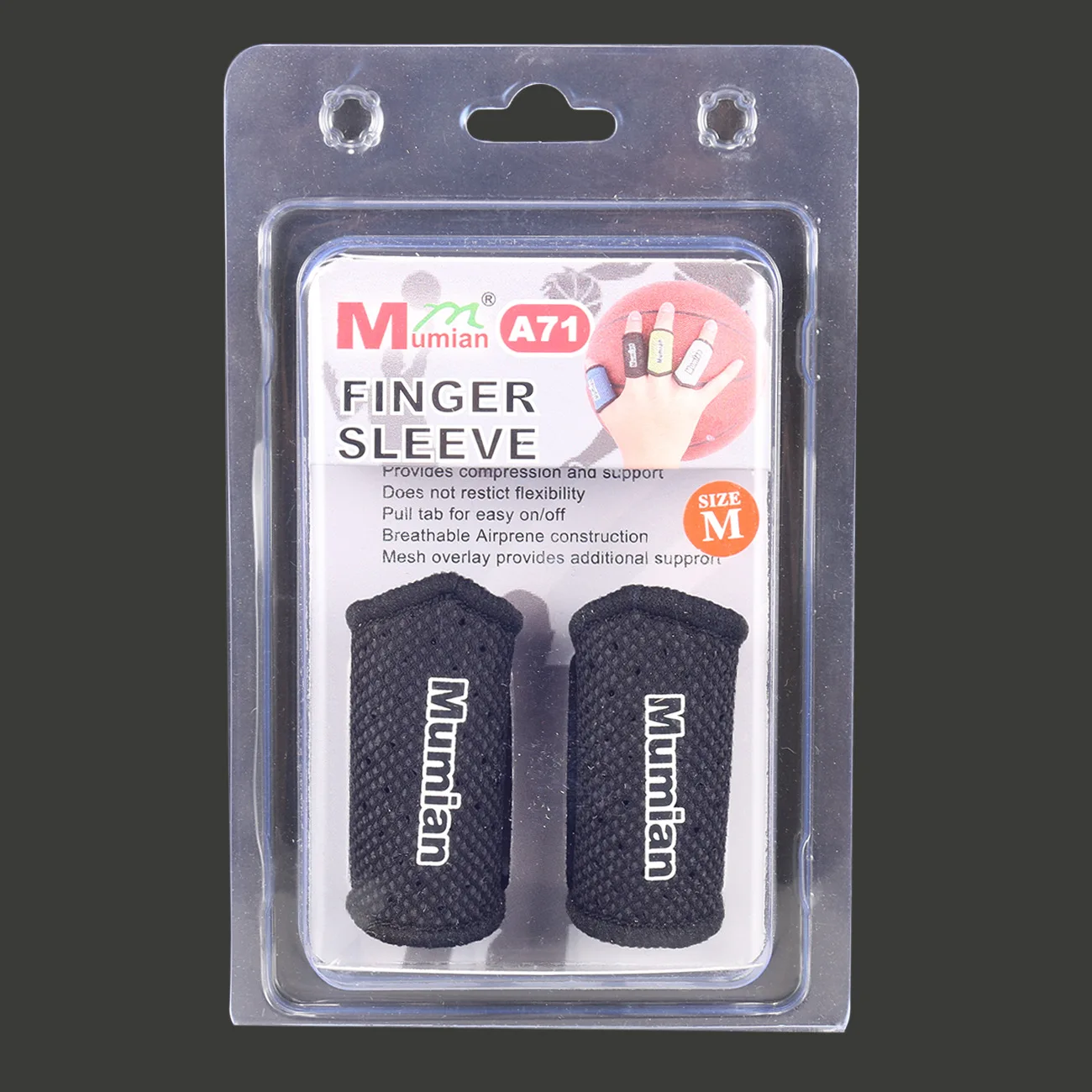 2PC Elastic Finger Sleeve, Nylon Breathable Finger Support Band, Basketball Volleyball Protection Guard, finger guard