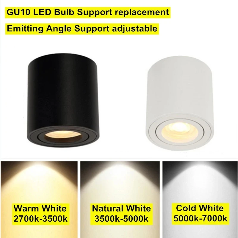 Elegant Surface Mounted LED Ceiling Downlight - Adjustable Wattage & Color Temperature