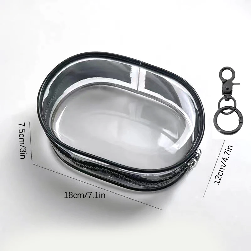 Clear Outdoor Bag For 18cm Cartoon Plush Dolls Toys Transparent Mini Kawaii Pouch For Keychain Doll Anime Figure Storage Case storage bag toy storage case doll bag