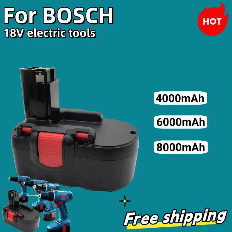 

new original For Bosch 18V 12.8Ah BAT025 Rechargeable Battery Ni-CD Power Tools Bateria For Drill GSB 18 VE-2, PSR 18VE, BAT026