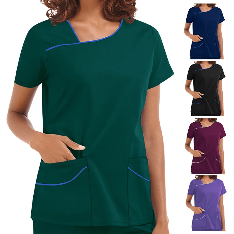 

Operating room short sleeved work Clothes Women nurse Scrub Set clinic beauty salon Pharmacy doctor surgical gowns workwear