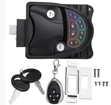 

RV Intelligent Remote Lock Caravan Entry Door Latch Knob Deadbolt Handle with Key Camper Trailer Van Accessories