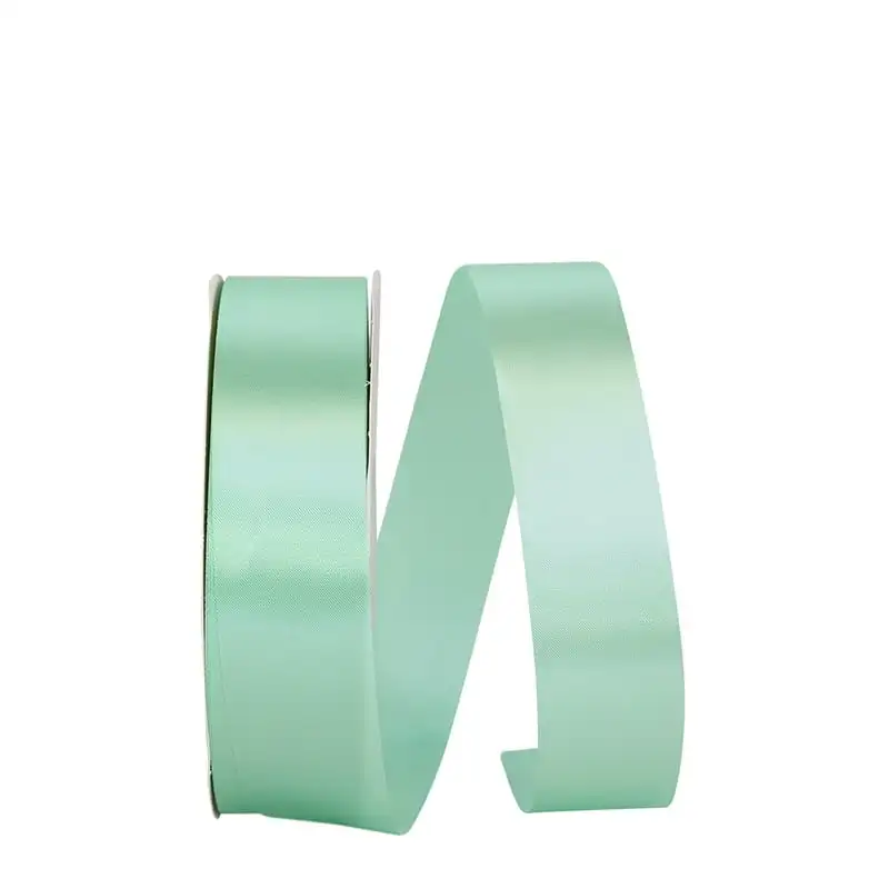 

Paper All Occasion Seafoam Green Polyester Allure Single Face Satin Ribbon, 3600" x 1.37"
