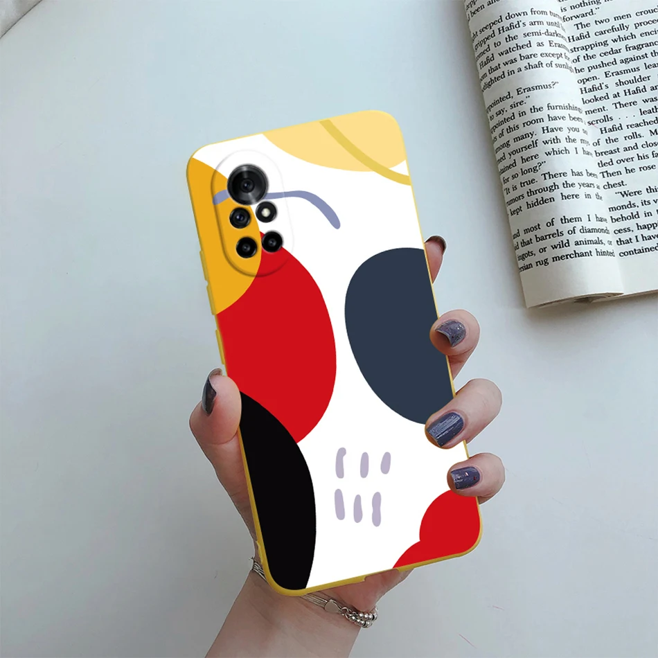 Floral Cat Cartoon Silicone Phone Protector Case - Stylish Back Cover