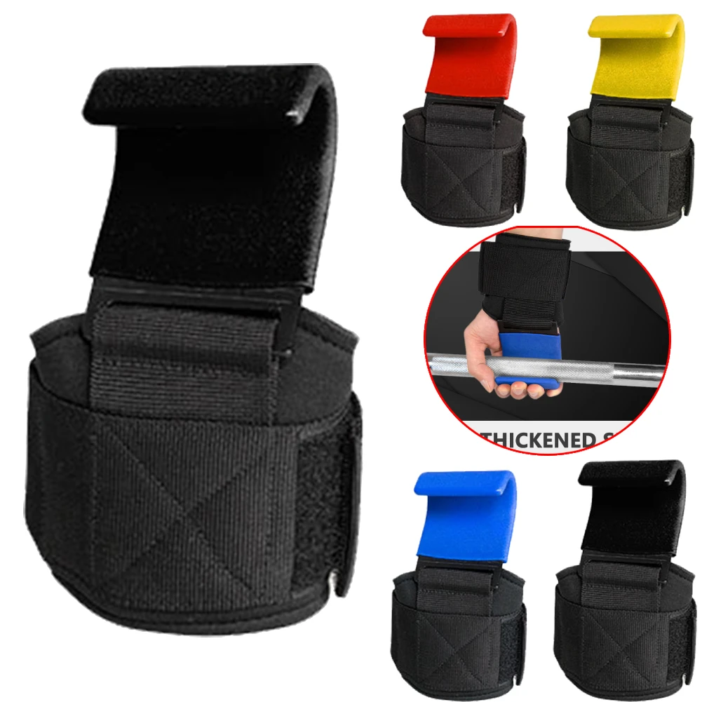 Weight Lifting Hooks Nylon Training Straps Hand Bar Wrist Straps Gym