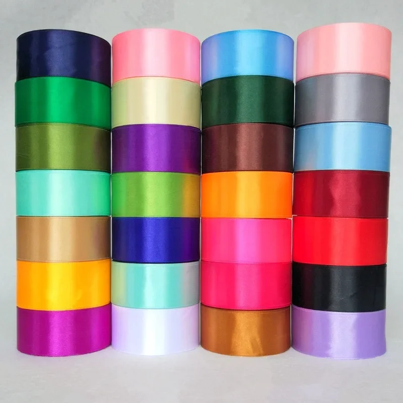 Luxurious Silk Satin Ribbons for Crafts, Gift Wrapping, and Decorative Elegance - 22 Meters