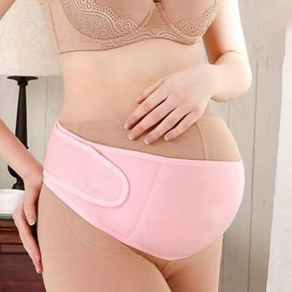 Adjustable Waist Maternity Support Belt Curved Design Cross Back Maternity Belly Bands Elastic Breathable