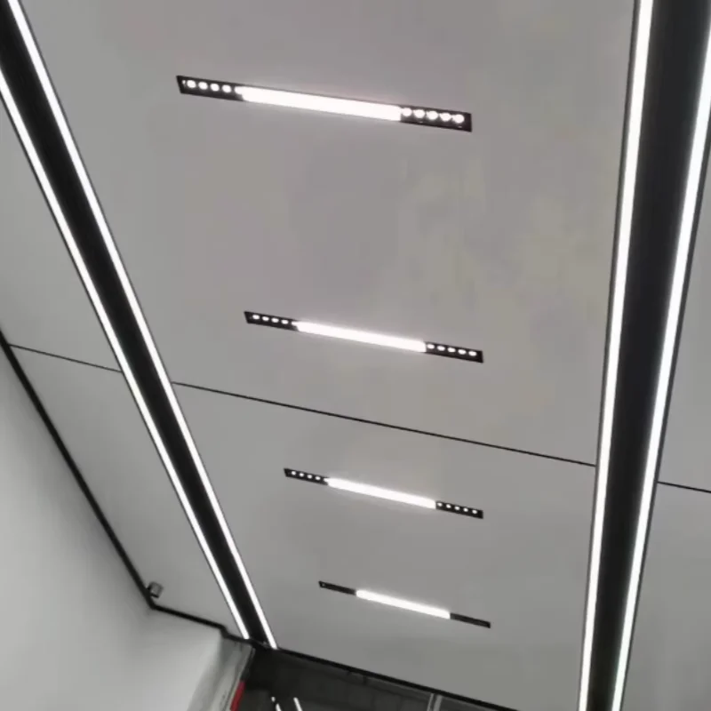 임베디드 라인 조명 LED 다운라이트 천장 조명 10W 12W 20W 25W 35W 그릴 조명 COB 스포트라이트 실내 조명 AC110V-220V