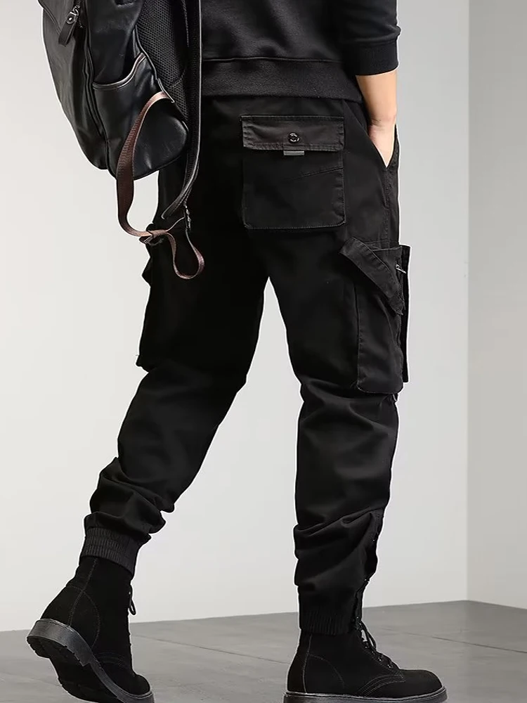 

Versatile casual pants for men, loose fitting straight leg casual pants for trendy men, leggings for men, versatile Instagram Ho
