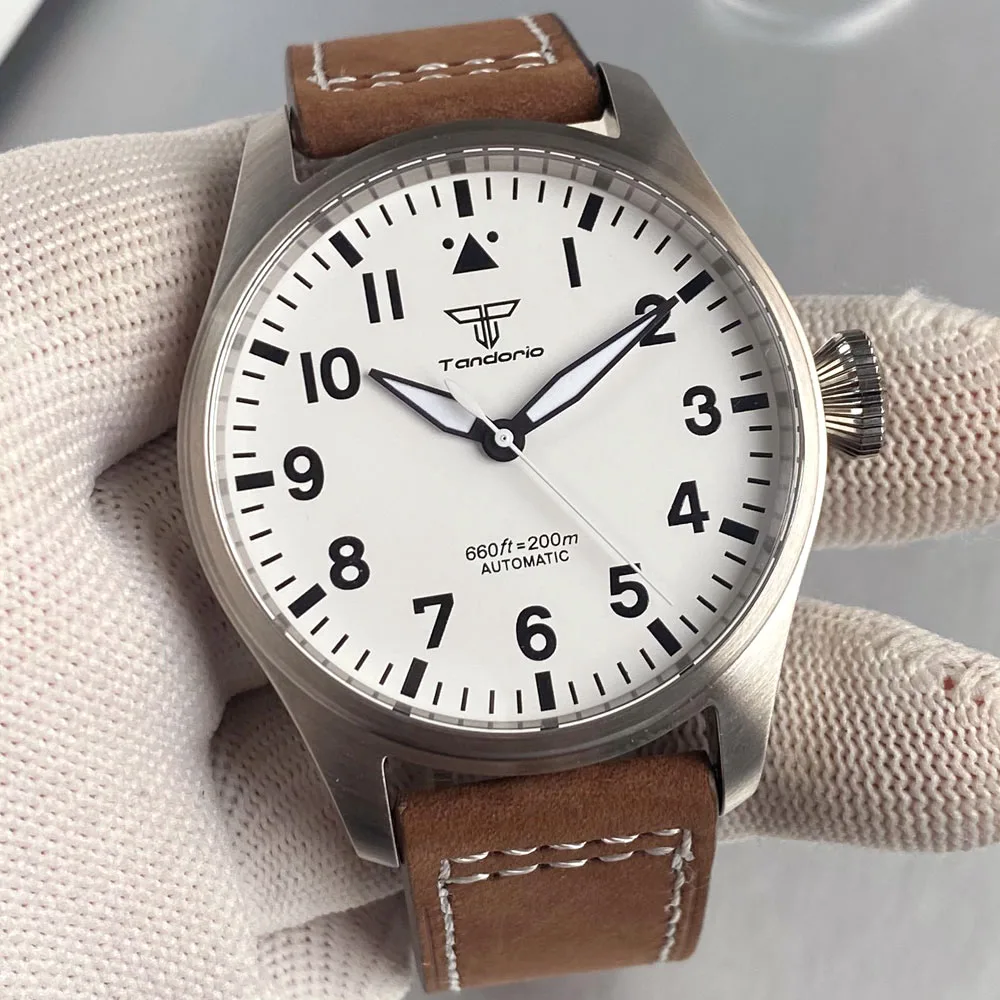 Simple White 12-Hours Arabic Numerals Dial Retro Sapphire 200m