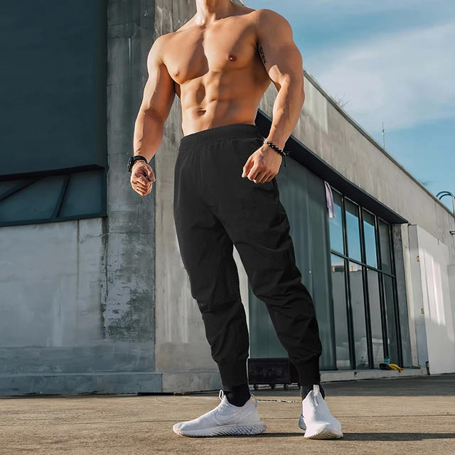 New Men's Gyms Pants Casual Mens Tracksuit Sportswear Bottoms Cotton  Fitness Workout Skinny Joggers Fashion Sweat Pants - Sweatpants - AliExpress