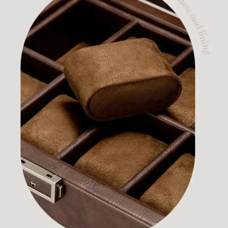 New Watch Winders for Mechanical Watches Automatic Rotator Holder Double Layer Black Cabinet Storage Box Display Box Quiet