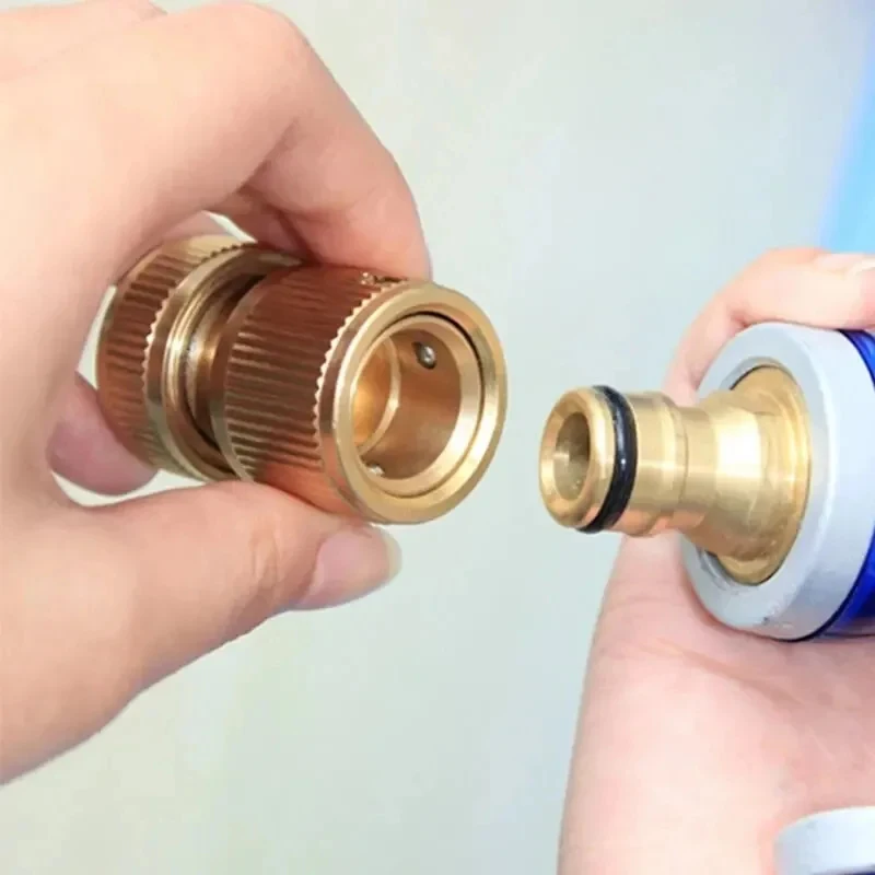 Garden Quick Coupling 4-way Water Quick Connector High Pressure Quick Coupling For Car Washer Water Gun Adapter Joints Garden Irrigation Accessories