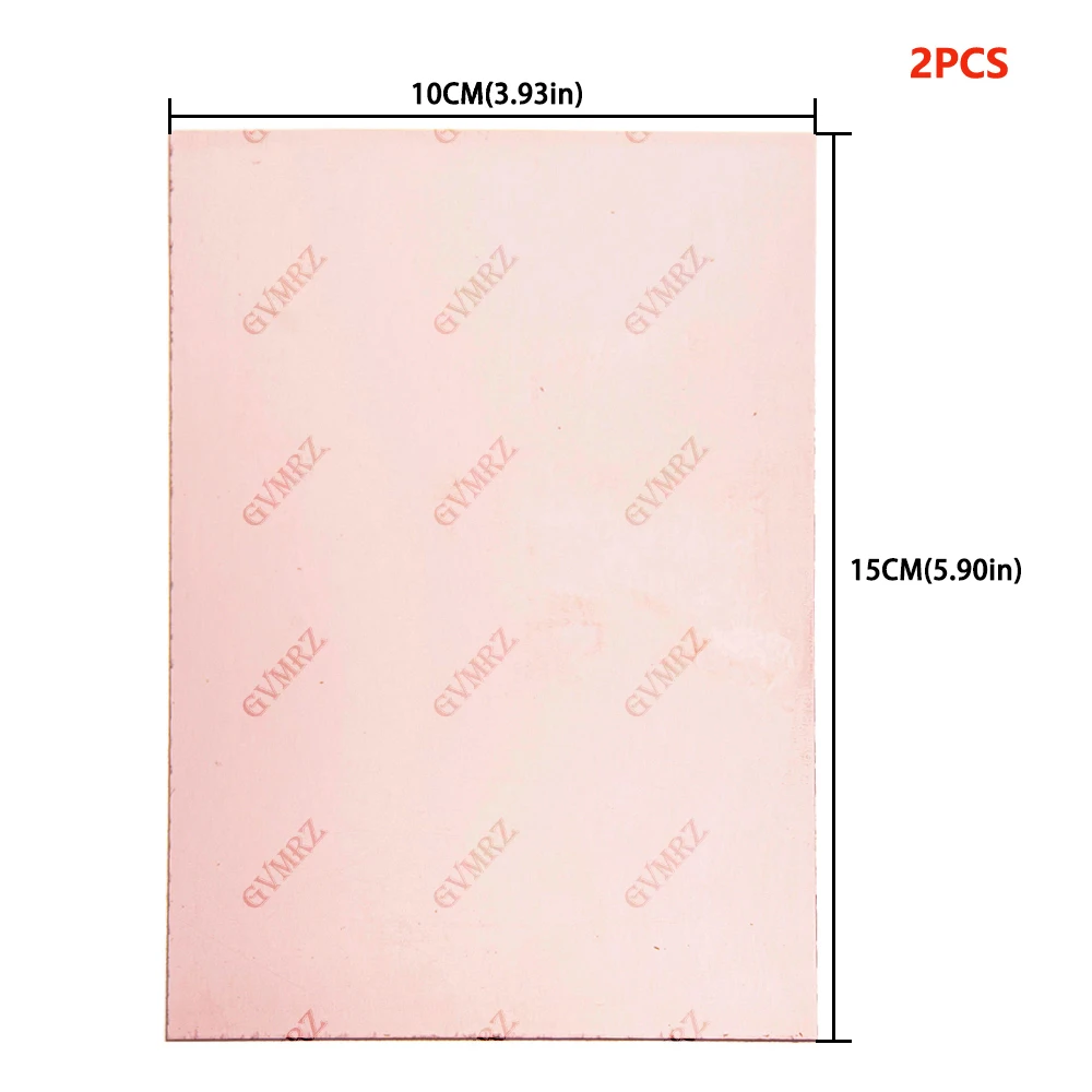 7x10CM/10x15CM DIY 전자 프로젝트용 FR4 라미네이트 단면 구리 도금 PCB 보드 시트