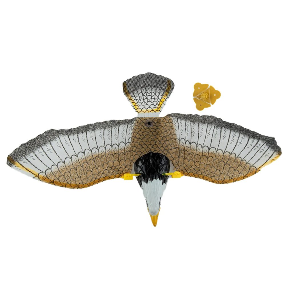 

Brand New High Quality Bird Repellent Eagle Pest Control Repellent 43*25cm Deterrent Flying Bird Garden Decoy Hanging Eagle