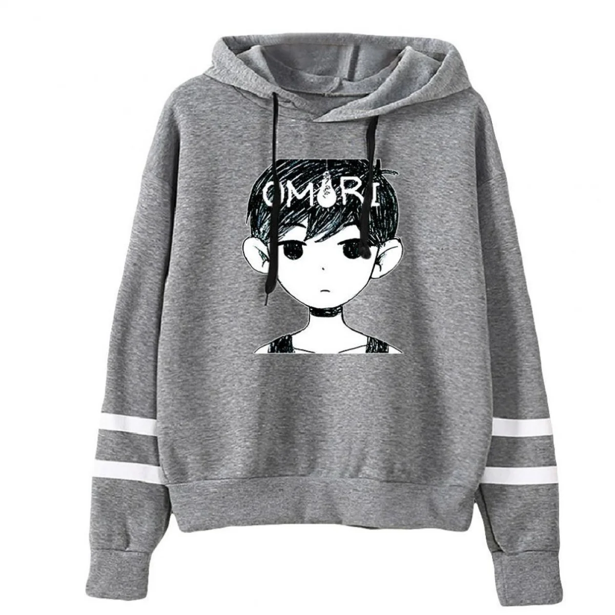 

Halloween outfits Anime Omori Hoodie Unisex Long Sleeve Printed Omori Merch Hoodie for Men Women Pullover Jumpers Sweatshirts