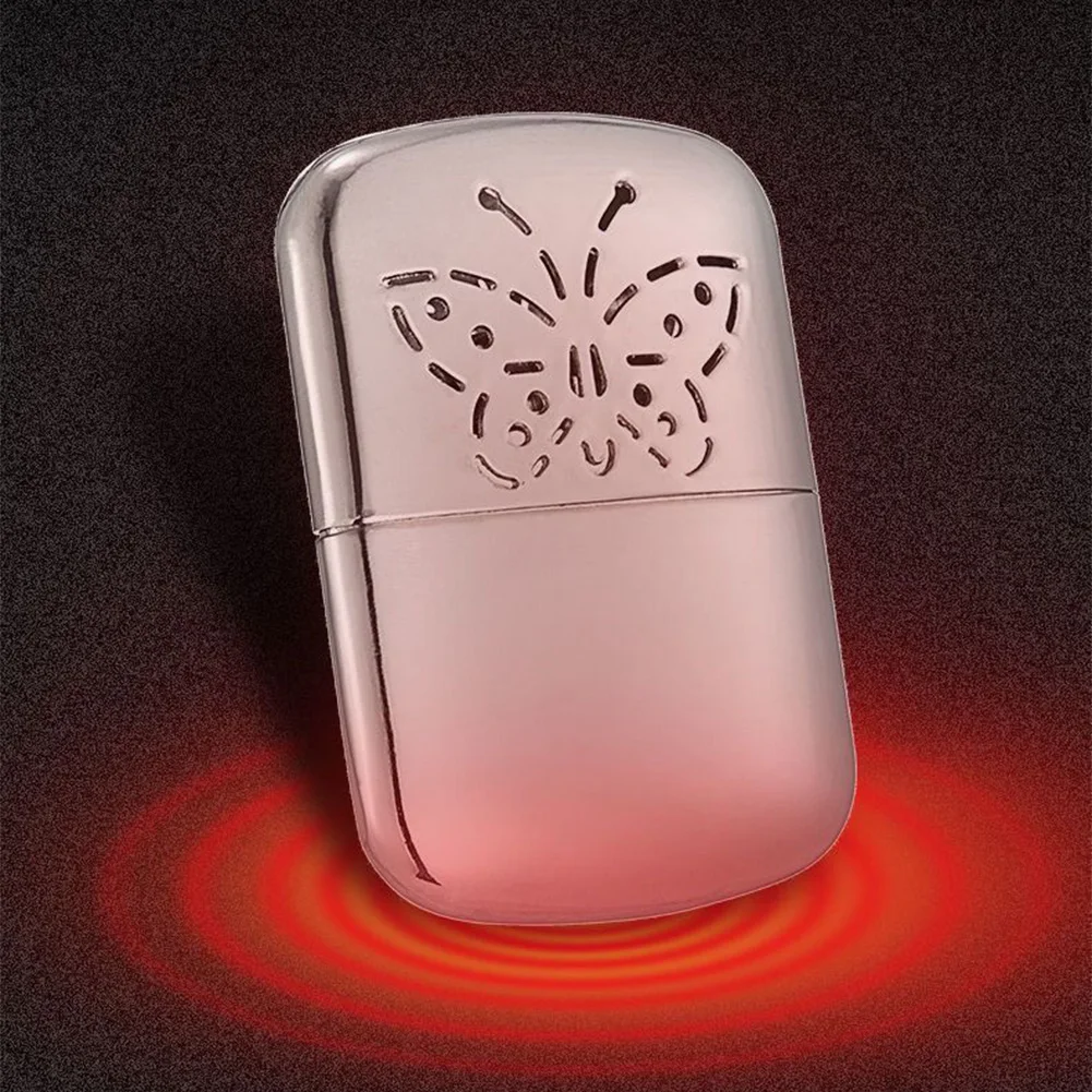 Portable Hand Warmer Zinc Alloy Portable Fuel Hand Warmer Reusable Fuel Heater Small Handy Warmer for Outdoor Hunting Camping