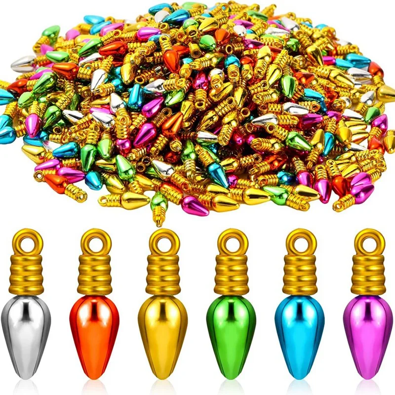 

500 шт., мини-бусины для украшения ёлки