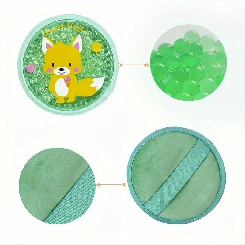 Reusable Cartoon Gel Ice Pack for Injuries Dual Hot & Cold Compress Cute Cold Hot Pack For Elbow Knee Toothaches First Aid