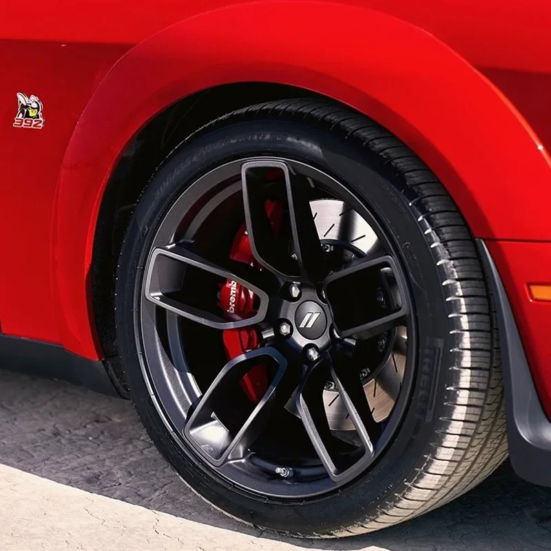 4pcs 63mm Car Wheel Center Hub Caps Rim Cover Emblem Sticker for Dodge Charger Challenger Hell Cat SRT Chrysler 300C wheel hub covers wheel hub caps