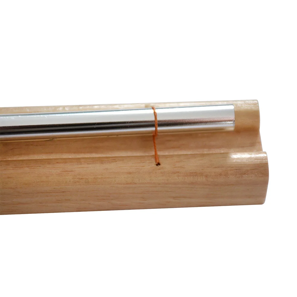 Percussion Instrument Bell Wooden With Mallet Knocking Prayer Yoga Meditation Chime Energies Healing Reminder Bell With Mallet