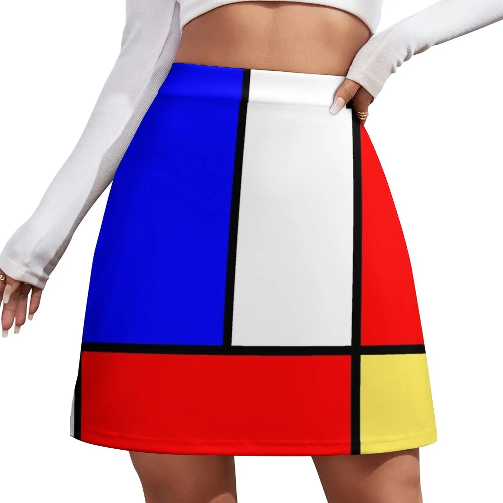 Mod 60s Mondrian Style Mini Skirt summer outfits for women 2023 Women's dress korean style clothes piet mondrian the studios